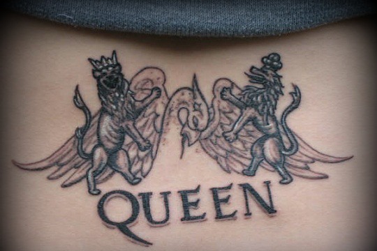Amazing Queen Band Tattoo Design
