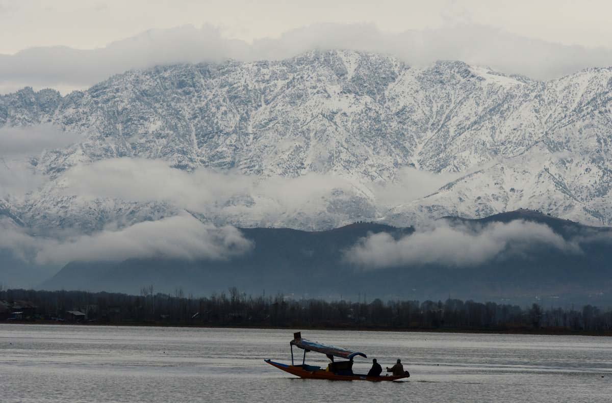 Amazing View Of Dal Lake During Winter