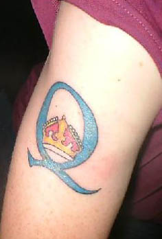 Attractive Queen Crown Tattoo Design For Sleeve