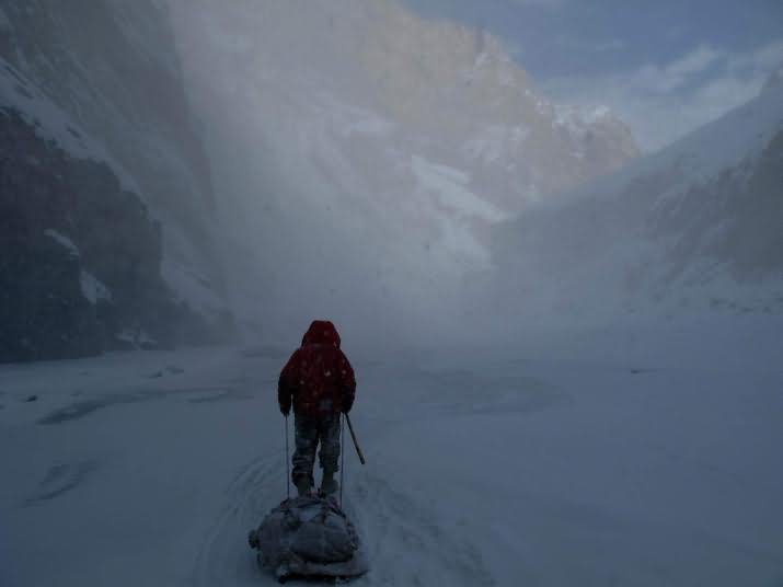 Avalanche In Frozen Zanskar Valley Trek
