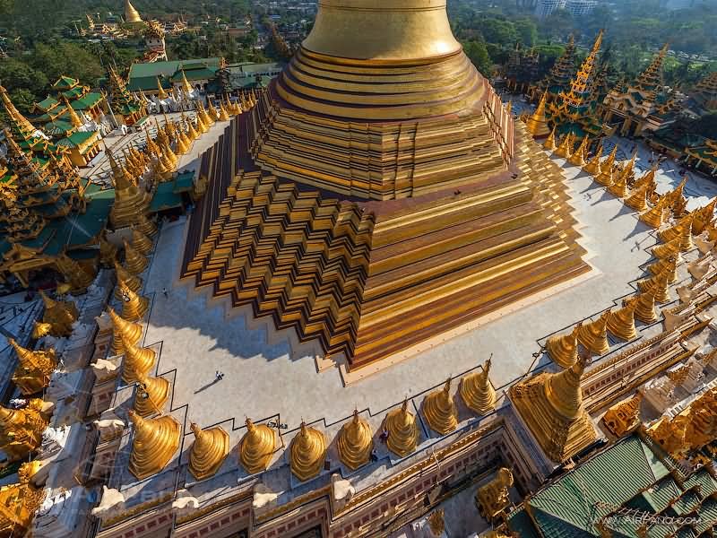 Base Of The Shwedagon Pagoda, Myanmar