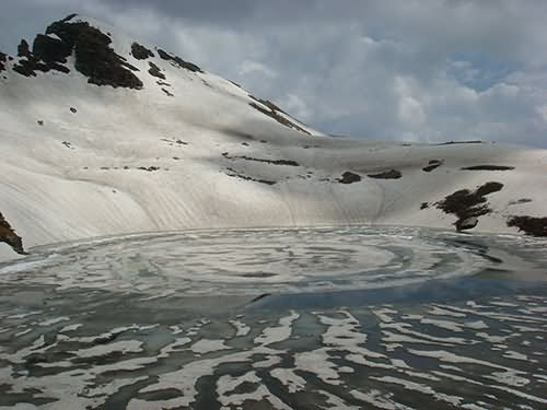 Beautiful Frozen Bhrigu Lake