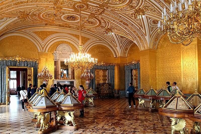 Beautiful Interior View Of The Hermitage Museum, Saint Petersburg