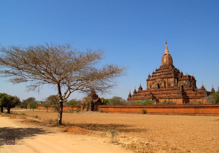 Beautiful Side View Image Of Sulamani Temple, Bagan