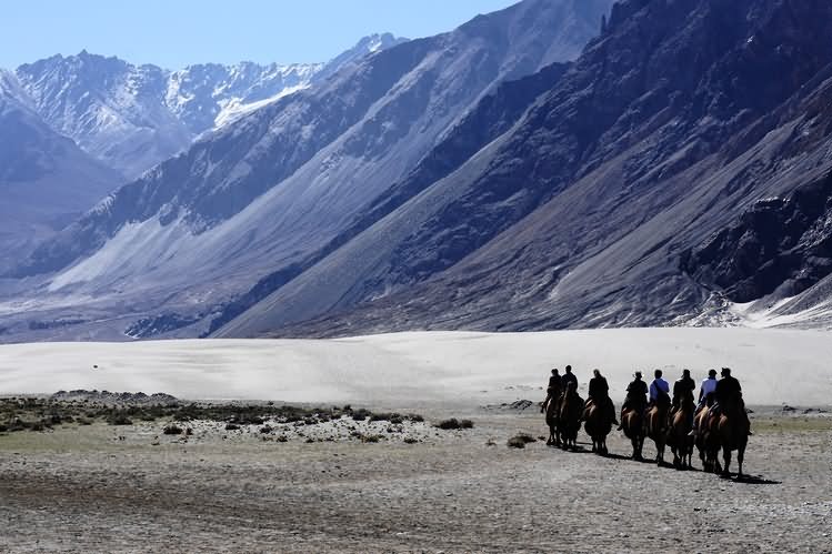 Beautiful View Of Nubra Valley During Winter