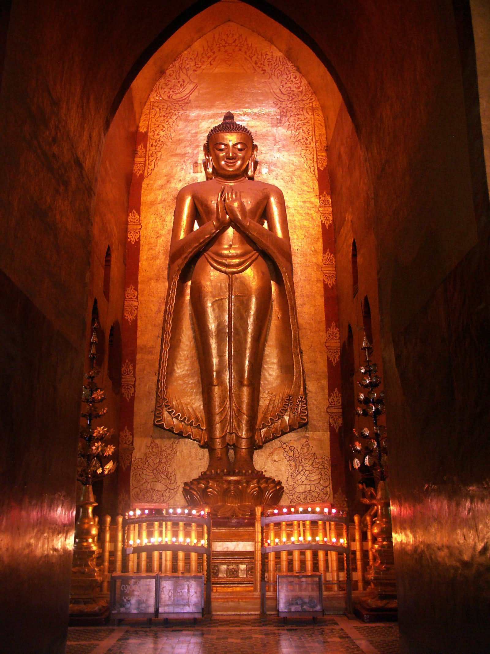 Buddha Statue Inside The Ananda Temple