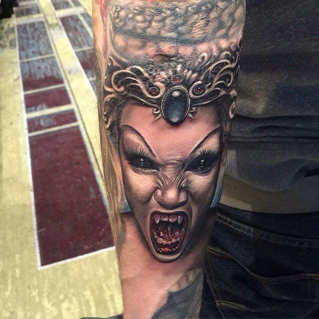 vampire face tattoos