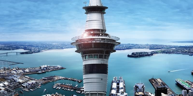 Closeup Of The Sky Tower, Auckland