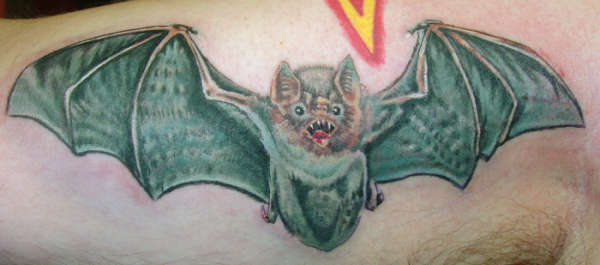 Cool Vampire Bat Tattoo Design