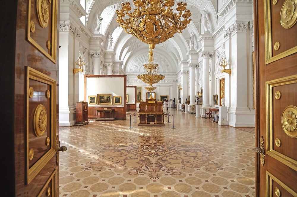 Corridor Inside The Hermitage Museum, St. Petersburg, Russia
