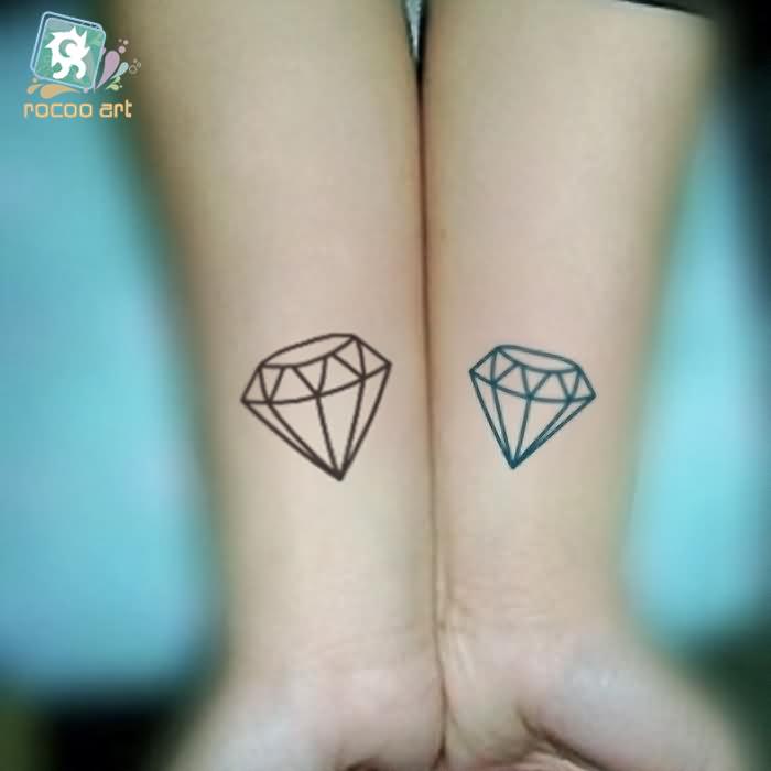Diamond Symbol Tattoo Design For Men Wrist