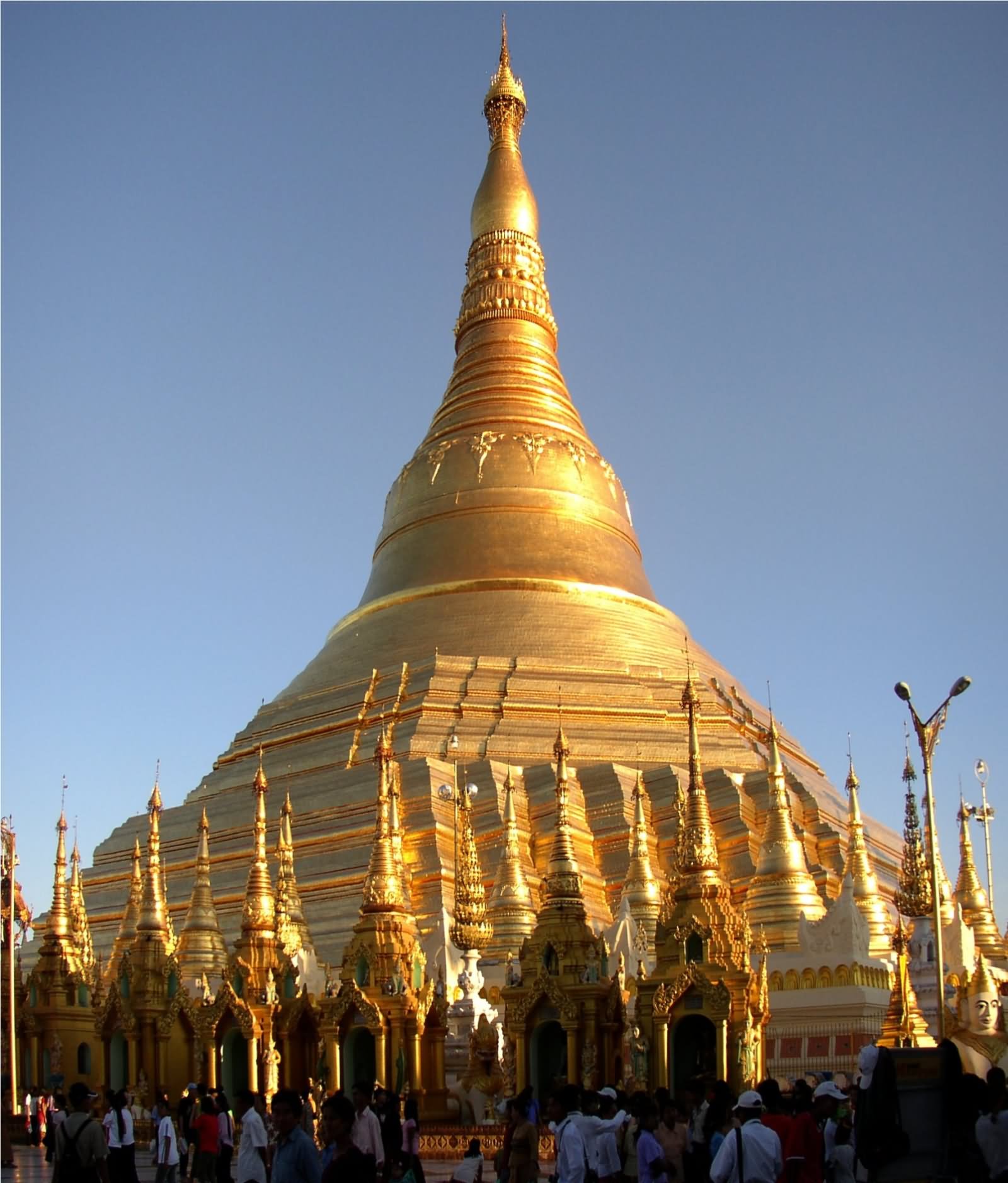 Dome Of Shwedagon Pagoda In Myanmar