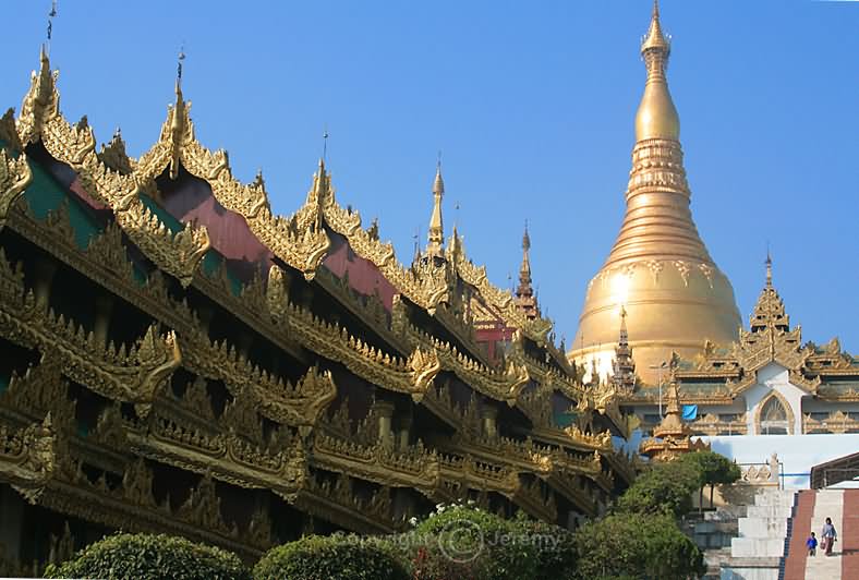 Eastern Stairway To Shwedagon Pagoda