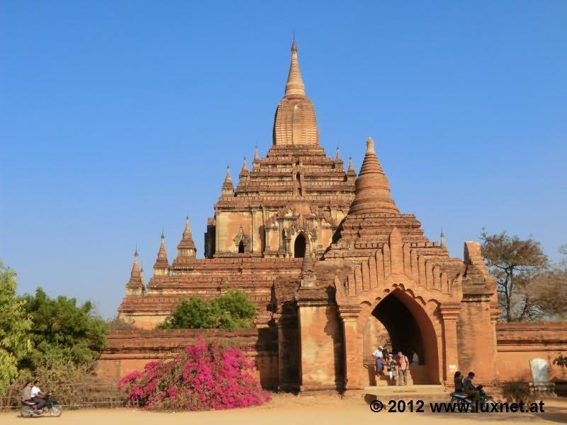 Entrance Of The Sulamani Temple In Myanmar