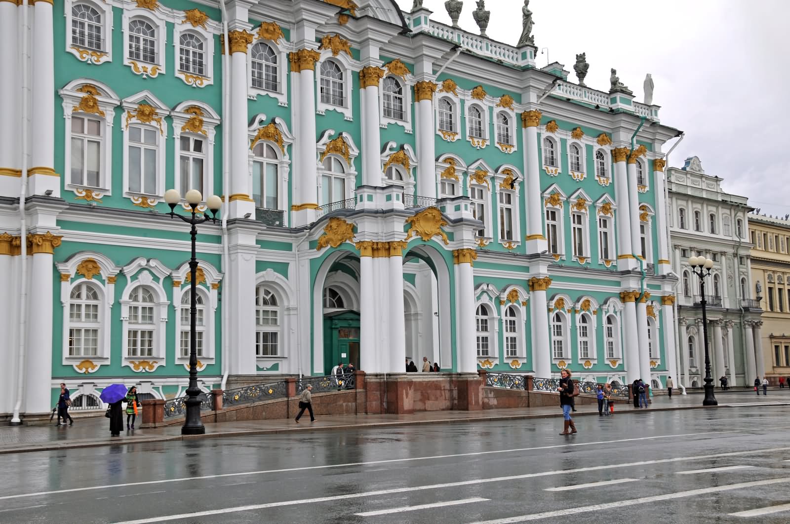 Front Facade Of The Hermitage Museum