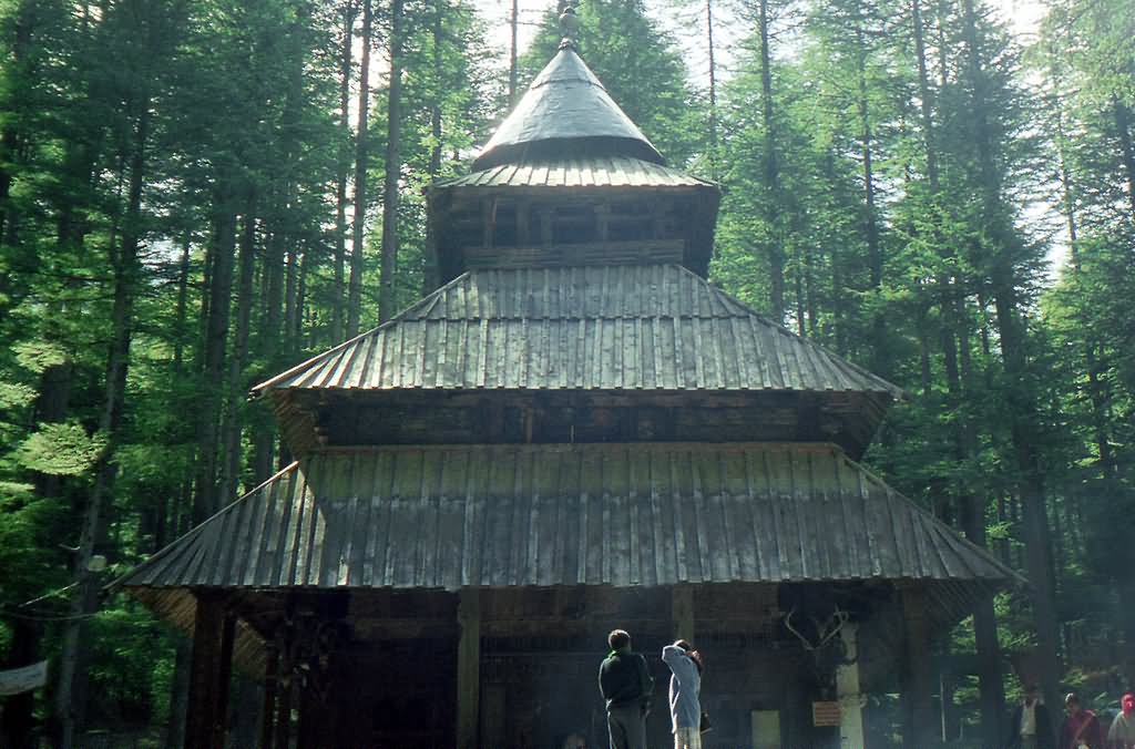 Front Picture Of The Hadimba Devi Temple In Manali