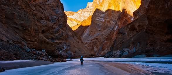 Frozen River In Zanskar Valley Picture
