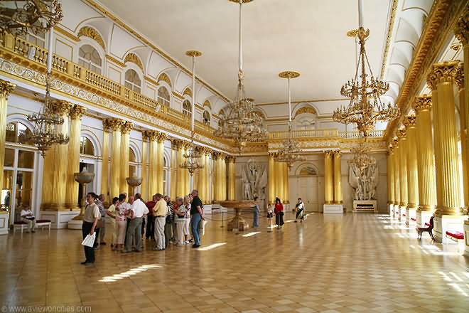 Hall Inside Hermitage Museum, St. Petersburg, Russia