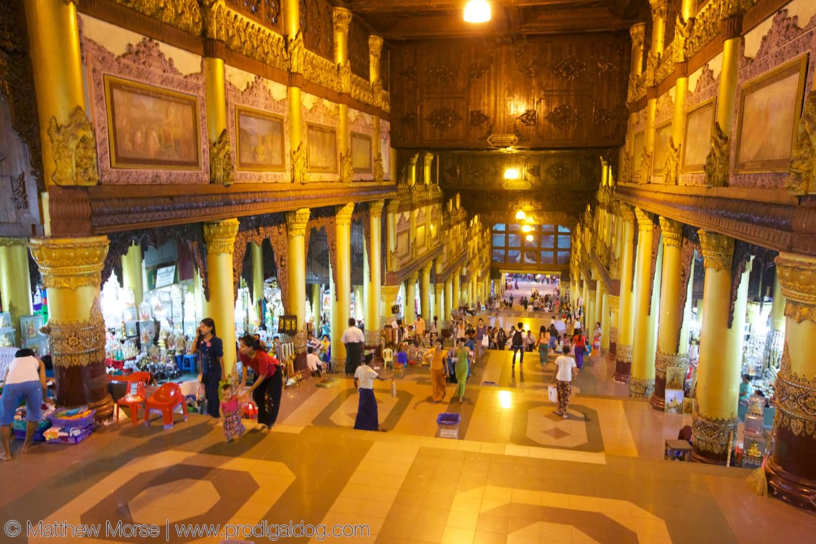 Hall Inside The Shwedagon Pagoda