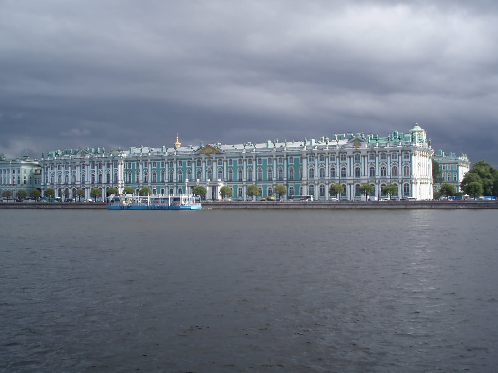 Hermitage Museum, St. Petersburg View From The River Neva