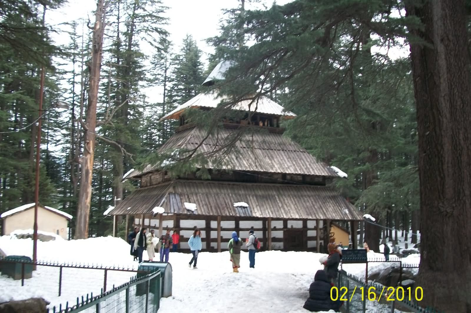 Hidimba Devi Temple After Snowfall Picture