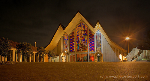 Holy Trinity Cathedral At Night Picture