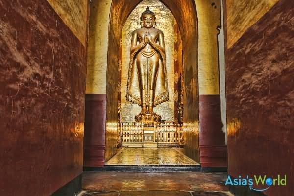 Inside The Ananda Temple In Bagan, Myanmar