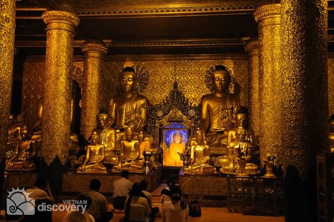 Inside The Shwedagon Pagoda