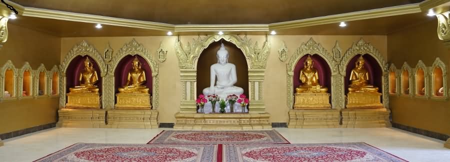 Lord Buddha Statue Inside The Shwedagon Pagoda