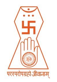 Orange Jain Symbol Tattoo Stencil