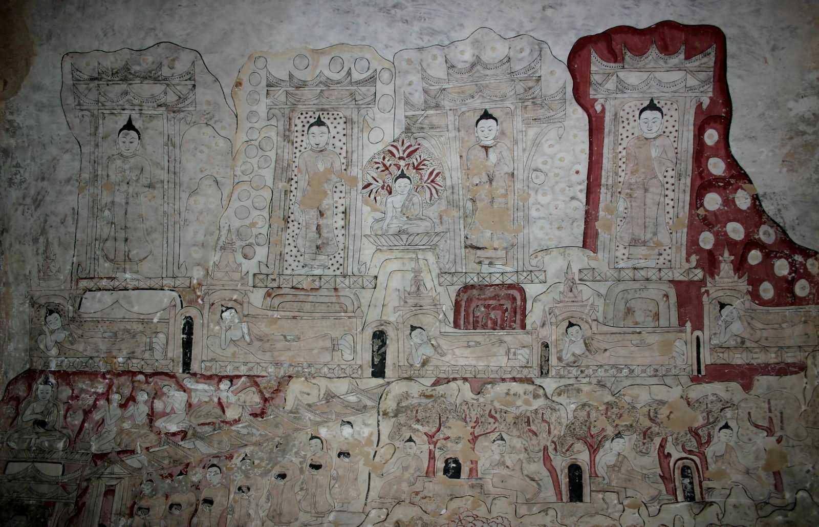 Paintings On The Wall Of Sulamani Temple Inside Picture