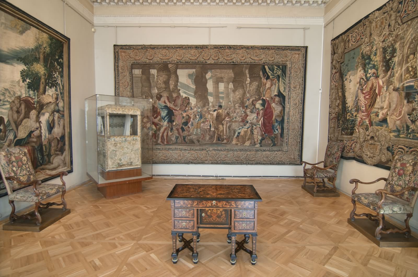 Pushkin And Saint Tapestry Inside The Hermitage Museum
