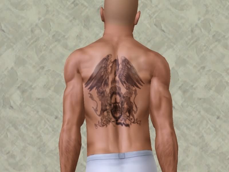 Queen Band Tattoo On Man Full Back