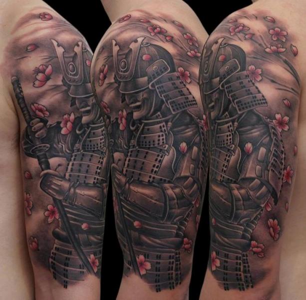 24+ Samurai Tattoos On Half Sleeve