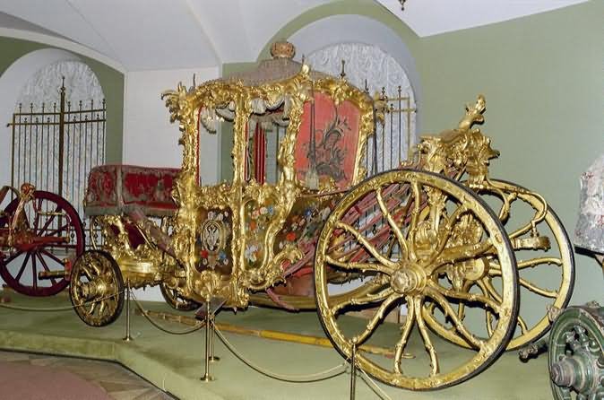 Royal Cart Inside The Kremlin, Russia