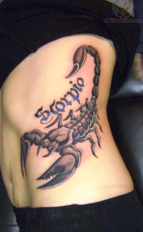 Scorpion - Scorpion Tattoo On Side Rib