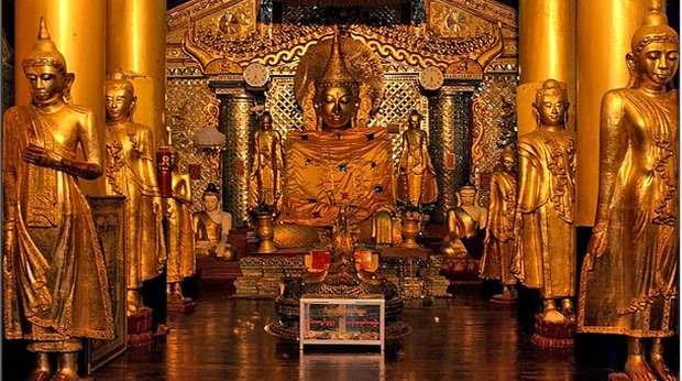 Shwedagon Pagoda Interior View Image