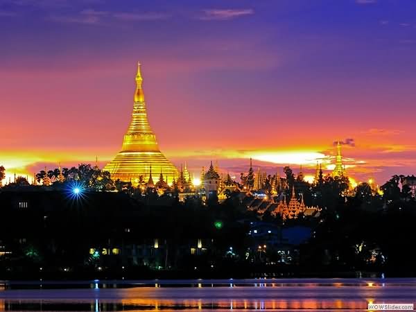 Shwedagon Pagoda Night View