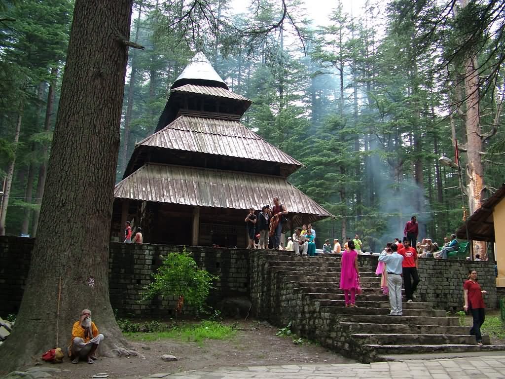 Side View Of The Hidimba Devi Temple, Manali