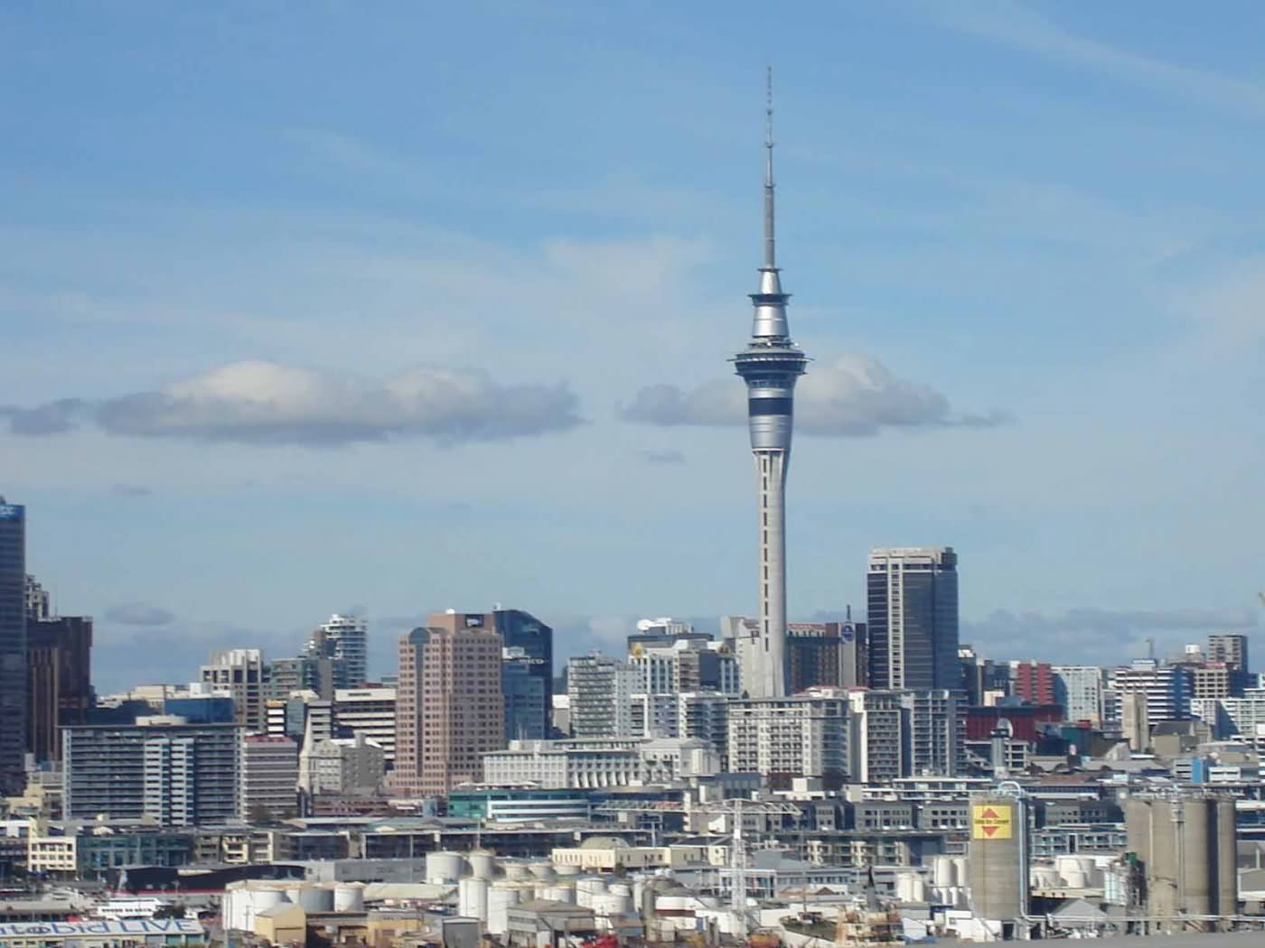Sky Tower View Over The Auckland City