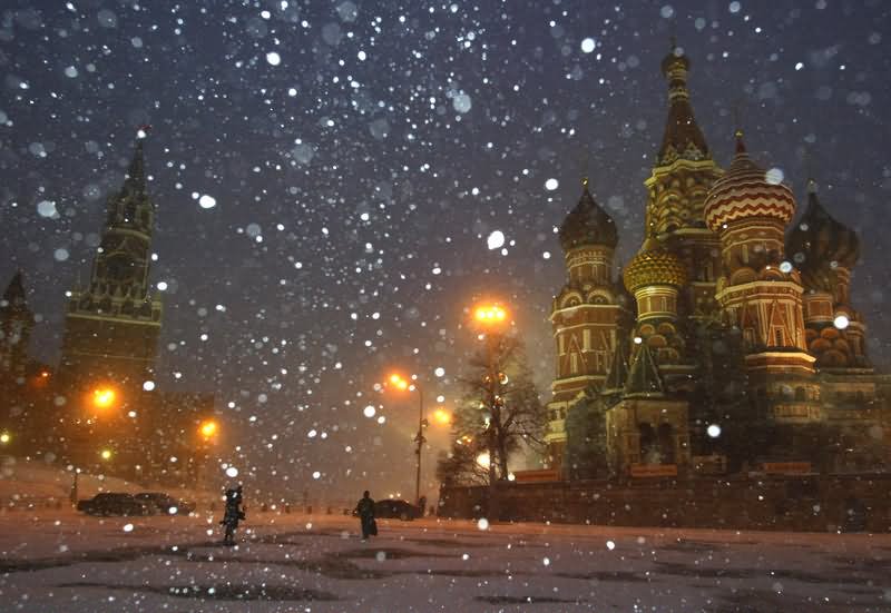 Snowfall On The Moscow Kremlin Picture