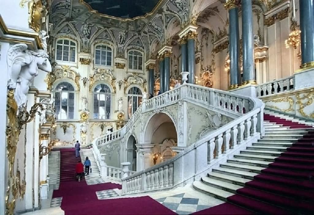 Staircase Inside The Hermitage Museum