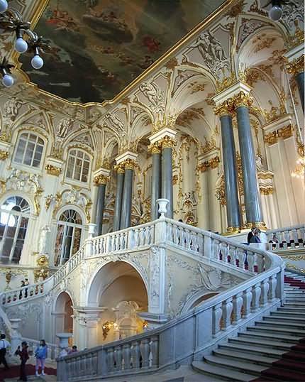Stairs Inside The Hermitage Museum