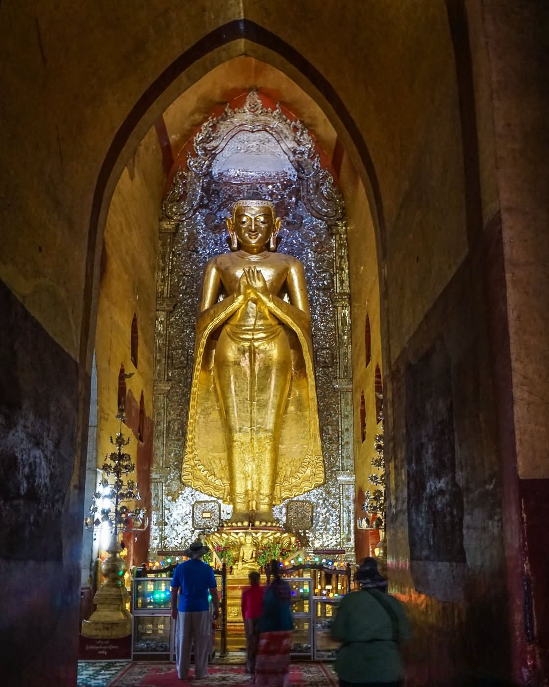 Standing Buddha Inside The Ananda Temple
