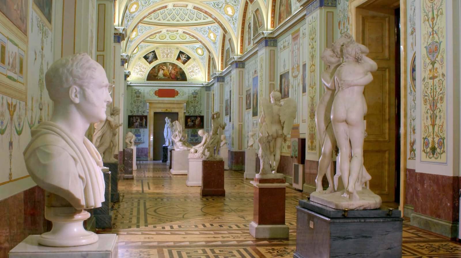 Statues Inside The Hermitage Museum, Russia