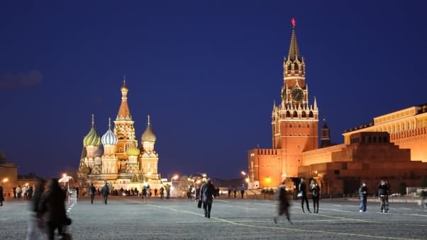 The Kremlin And Red Square In Moscow