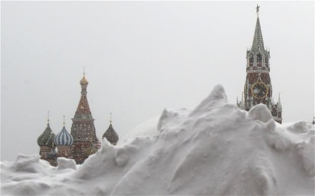 The Kremlin Cathedral After Heavy Snowfall Picture