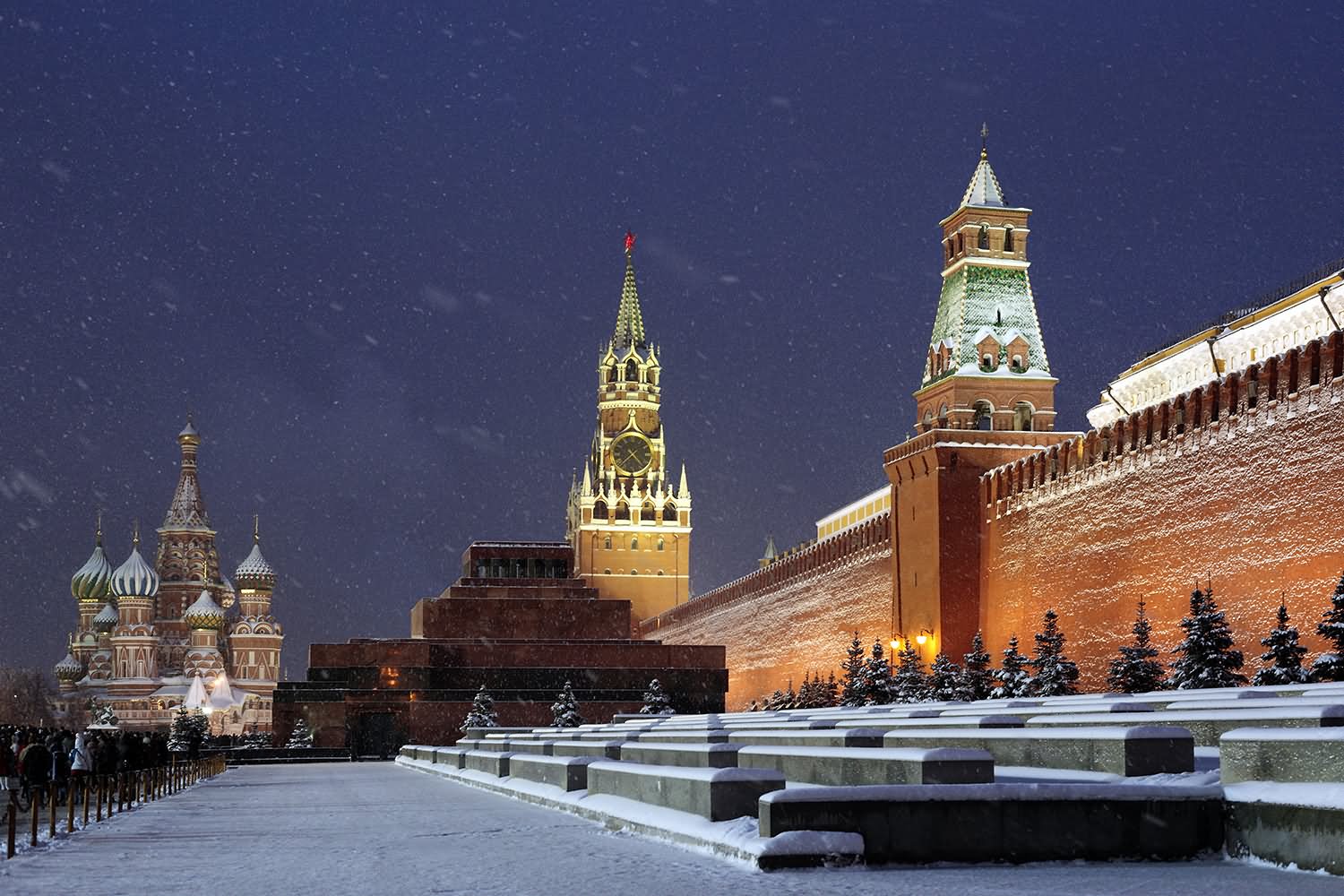 The Kremlin During Snowfall Picture