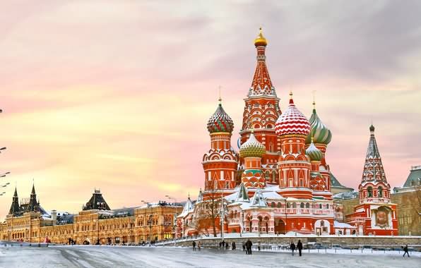 The Kremlin Palace With Snow