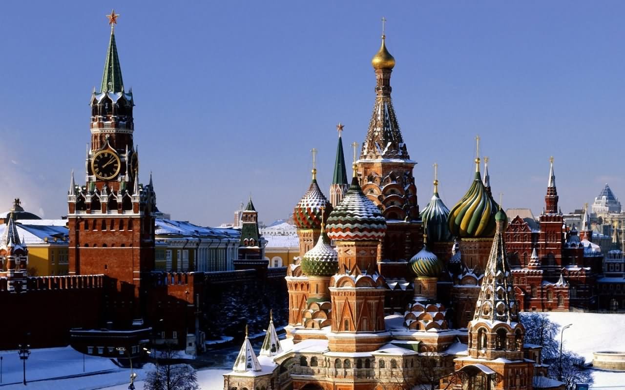 The Kremlin With Snow